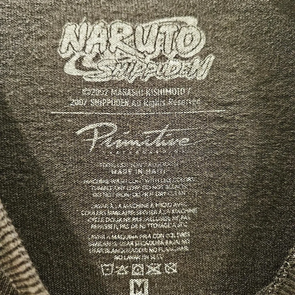 Primitive x Naruto Shippuden T-Shirt Men's M Black Anime Graphic Tee